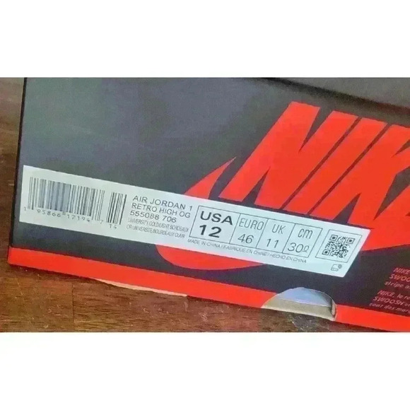 Size 12 - Jordan 1 Retro High OG Brotherhood 2022 University Gold/Light Bordeaux - Picture 13 of 13
